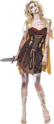 Produktbild von Zombie Kriegerin Kostüm Damen Größe: L
