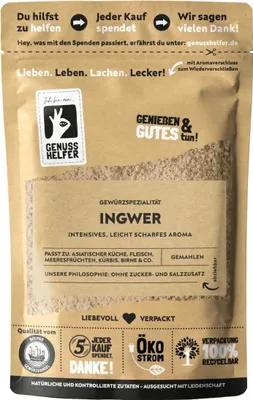 Produktbild von Ingwer, gemahlen, Ingwerpulver zum Kochen, 50g