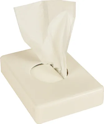 Produktbild von Halter 14 cm x 10 cm x 2,8 cm weiss für Hygienebeutel