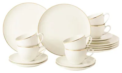 Produktbild von Seltmann Weiden Savona Kaffeeservice 18-teilig Goldlinie