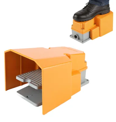 Fußpedalschalter Aluminium 250V 10A EIN/AUS rutschfest