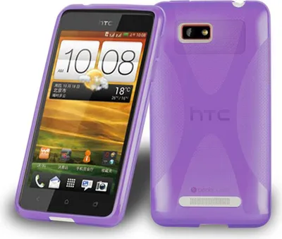 Produktbild von Cadorabo Handyhülle für HTC ONE SU in Lila Hülle Schutzhülle TPU Silikon Backcover Case