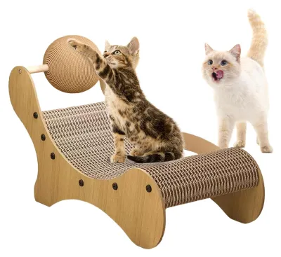 Immagine prodotto di Scratcher rotante per gatti, realizzato con sisal