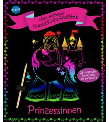 Produktbild von Mein schönster Krickel-Kratz-Malblock. Prinzessinnen
