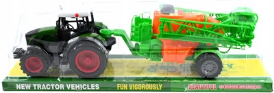 Produktbild von Spielzeug Traktor mit Feldspritze Anhänger - Landwirtschaftsmaschine für kleine Farmer