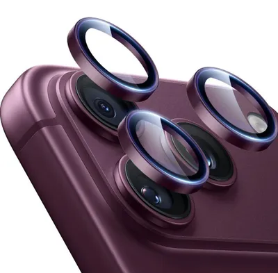 Obrázok produktu pre Ochranné sklo na fotoaparát pre iPhone 18 Pro / Max, značka ESR, model Armorite, farba: burgundská
