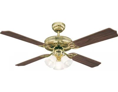 Produktbild von Westinghouse Deckenventilator Monarch Trio 132 cm mit Beleuchtung und Zugketten