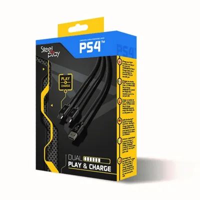 Zdjęcie produktu dla Kabel SteelPlay DUAL PLAY & CHARGE CABLE (PS4)