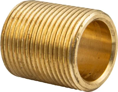 Produktbild von Mega Rohrnippel Gewindenippel Außengewinde G 2 Zoll, Messing blank CW617N