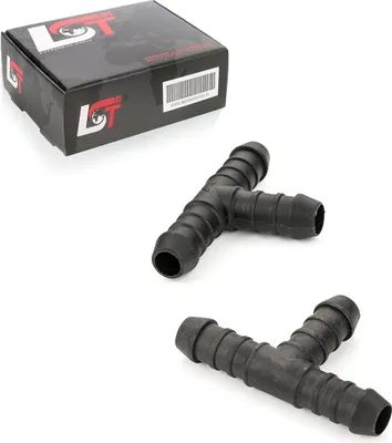 Produktbild von 2x Schlauchverbinder Polyamid T-Stück Benzin ölbeständig 12 mm für AUDI PORSCHE