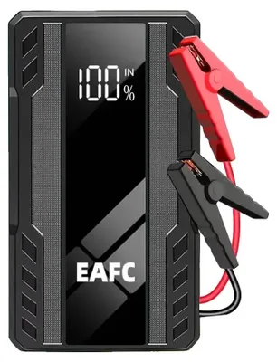Zdjęcie produktu dla Urządzenie do rozruchu samochodów, pojemność 6400 mAh, prąd szczytowy 600 A, 4 wbudowane akumulatory, sprawność 90%,