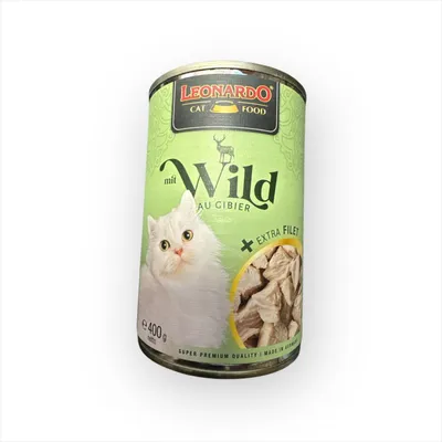 Produktbild von Leonardo Cat Food LEONARDO mit Wild + extra Filet, Adult, Wildfleisch, 400 g, Ohne Soja, Ohne künstliche Farbstoffe