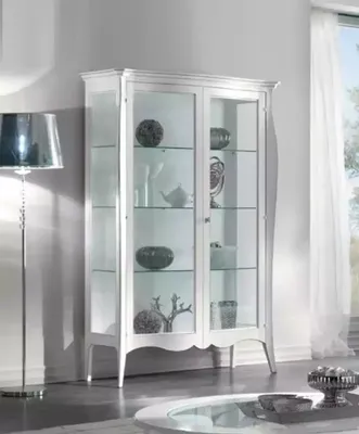 Produktbild von Vitrine Klassische Vitrinen Wohnzimmer Wohnzimmer Schränke Anrichte Neu