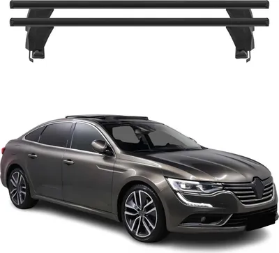 Image de Menabo Barres de toit Transversales pour Renault Talisman 2015-2025 Alu Noir ABE