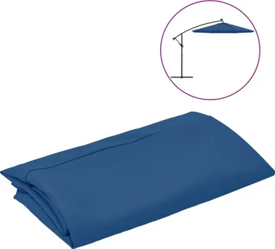 Produktbild von vidaXL Ersatzbezug für Ampelschirm Azurblau 350 cm