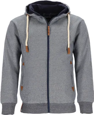 Produktbild von Lizzard Sports Herren Sweatjacke mit Kapuze gestreift - Winddichte Kapuzenjacke mit Streifen in Navy Größe L