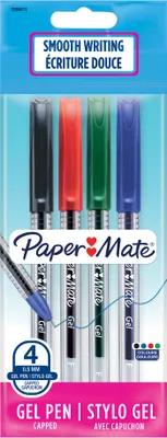 Image de PAPER MATE Gelschreiber Jiffy Gel sortiert F 4er Bag s/b/g/r