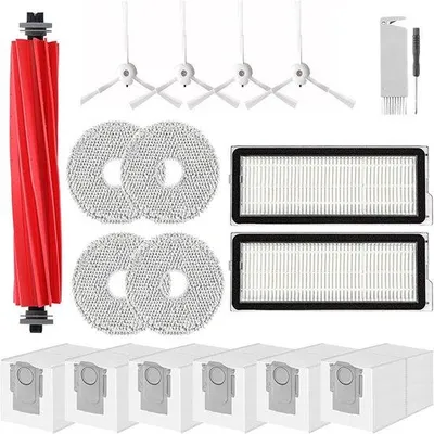 Image de Kit d'accessoires pour robot aspirateur - Brosse principale, kit de 19 pièces, filtre, brosse latérale