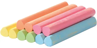 Produktbild von EDUPLAY 120475 Kreide Dreikant, Ø 1 x 8 cm, bunt, 10-teilig (1 Set)