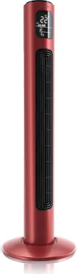 Produktbild von Brandson Turmventilator, 60 Grad oszillierend, Standventilator inkl. Fernbedienung, mobiler Lüfter, Säulenventilator, 96 cm, Ventilator mit 3 Geschwindigkeitsstufen, GS, Rubinrot