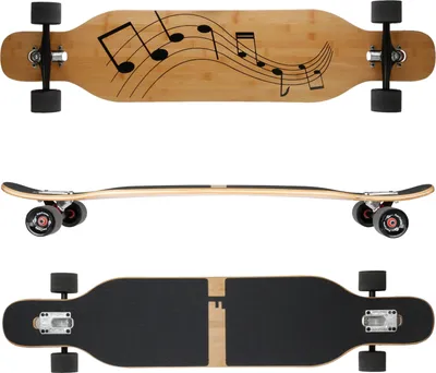 Produktbild von Design Musik Bambus / Ahornholz (Flex 2) FunTomia® Longboard - 2594