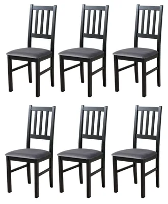 Produktbild von ESSZIMMERSTUHL - 6er-Set Bos 4 schwarz kronos 22