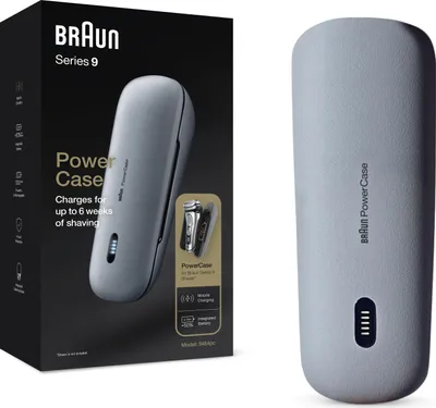 Immagine prodotto di Braun Powercase Custodia Di Ricarica Portatile Compatibile Con I Rasoi Series 9 E Series 8