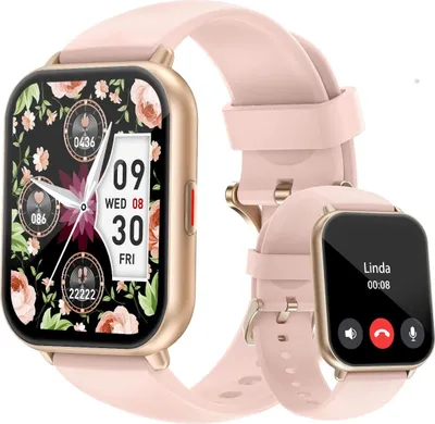 Produktbild von Cloudpoem Smartwatch mit Telefonfunktion, 1.85" HD Display, 110+ Sportmodi, SpO2, Schlaf- & Herzfrequenz-Tracking, IP68, für iOS & Android