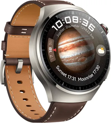 Zdjęcie produktu dla Huawei Watch 4 Pro Classic (Medes-L19L), ciemnobrązowa skóra