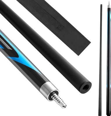 Obrázek produktu pro SucceBuy kulečníkové tágo 1 ks (1473,2 mm / 554 g) z uhlíkových vláken a javoru, dvoudílné provedení pro bar, domácnost, kancelář, začátečníky a příznivce kulečníku, jump break tágo