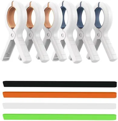 Produktbild von Windbeständige Strandstoelhanddoekklemmen Set aus 10 Stück