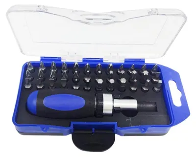 Immagine prodotto di INF Set 38 pz cacciaviti CR-V 16.5x8x4cm impugnatura ergonomica fai da te