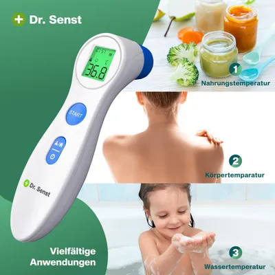 Productafbeelding van Dr. Senst® 521-854120 Dr. Senst® Infrarot-Stirnthermometer weiß