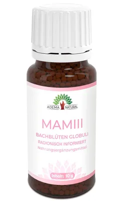 Produktbild von Adema Natural® Mamiii Kügelchen | Bachblüten Kügelchen - schwanger werden – Unterstützung für das hormonelle Gleichgewicht – für Kindеrwunsch