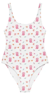 Produktbild von Mr. & Mrs. Panda Badeanzug Axolotl Hurra Größe S - Weiß - Geschenk, Swimsuit, Motivation, Damen-Einteiler, Spaß, Schwimmanzug, Lurch, Damen-Badeanzug, Bademode