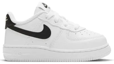 Produktbild von Nike Air Force 1 Low White Black Swoosh (TD) - EU 23.5