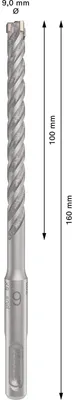 Image de NomPerforateur SDS plus-5X Bosch PRO 9 x 100 x 160 mm - 2608833795
