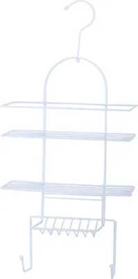 Image de Serviteur De Douche 53x25x10.6 Cm. Acier Blanc - Msv