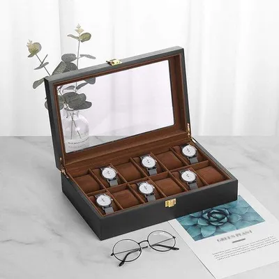 Immagine prodotto di Scatola per orologi 21x31x9 cm 3D nera