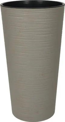 Produktbild von Blumentopf LAMELA Blumentopf LILIA ECO DLUTO - eingekerbt, Durchmesser 30cm, Höhe 57cm, grau