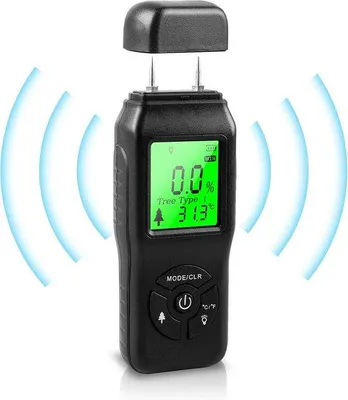 Produktbild von Famanu Feuchtigkeitsmesser für Holz und Baustoffe - mit Hintergrundbeleuchtung