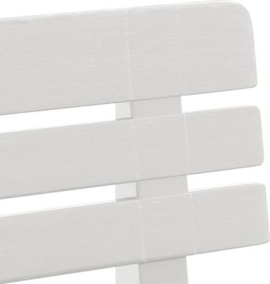 vidaXL Zahradní lavice bílá 110x52x71 cm polypropylenová