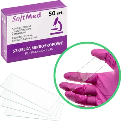 Obrázok produktu pre Základné sklíčka, brúsené okraje, bez poľa, 76x26 mm