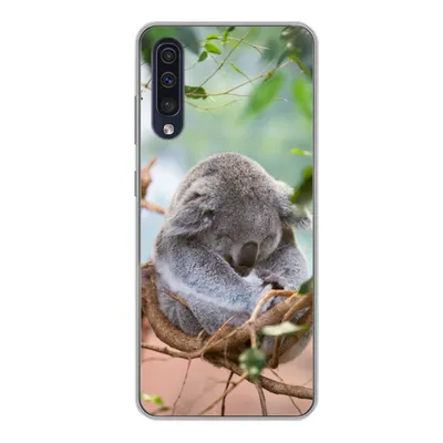 Produktbild von MuchoWow® Handyhülle Schutzhülle Hülle für Samsung Galaxy A50 Koala - Äste - Schlaf - Kinder - Jungen - Mädchen Silikon Softcase Handy Hülle - Mobiltelefonhülle