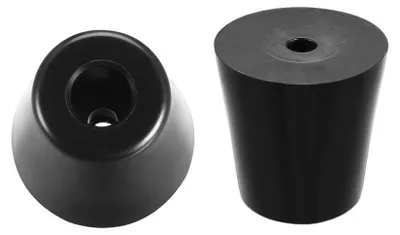 12 Gummifüße Stoßdämpfer D40x28xH40mm Schwarz
