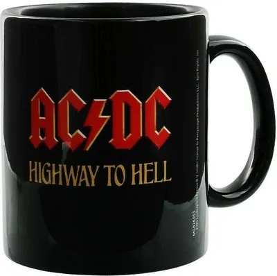 Image de AC/DC - Tasse à café "Highway To Hell" PM2931 (Taille unique) (Noir/Rouge)