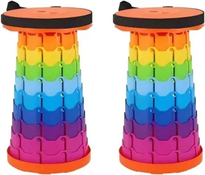 Produktbild von Famanu Klapphocker Set von 2 - Tragbar und teleskopisch
