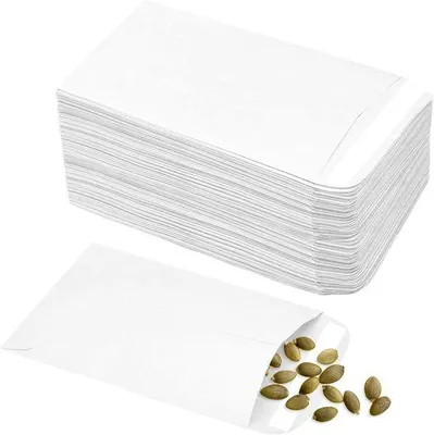 Image de Petites enveloppes blanches autocollantes pour billets de banque (10 x 6 cm / 3,9 x 2,4 pouces)