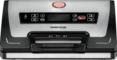 Produktbild von Rommelsbacher VAC 585, Schwarz, Edelstahl, 900 mbar, Puls Vac, Vakuum-Dichtung, Kunststoff, Edelstahl, Berührung, 20 l/min