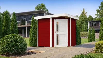 Produktbild von Blackmount Angle 229 A Gr.1, schwedenrot, B x T x H 244 x 244 x 217